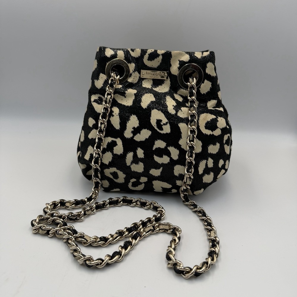 Kate Spade Animal Print Gold Chain Cheetah Print Leopard Mini Purse